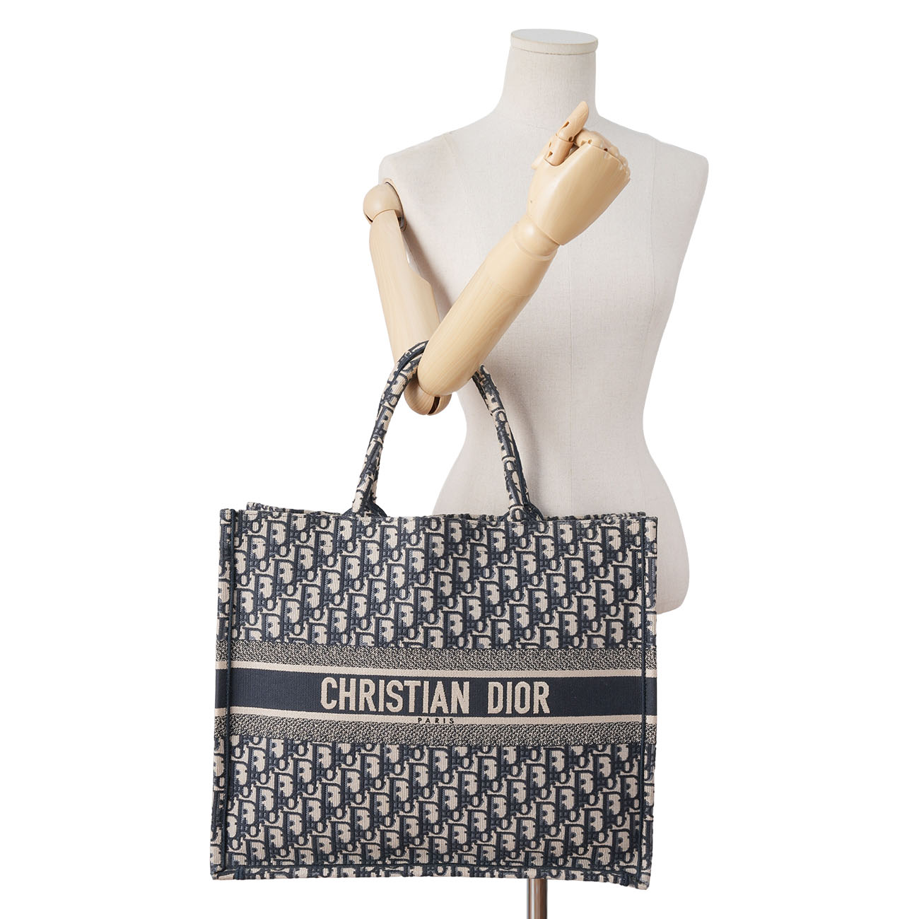 CHRISTIAN DIOR(USED)디올 오블리크 북토트 라지